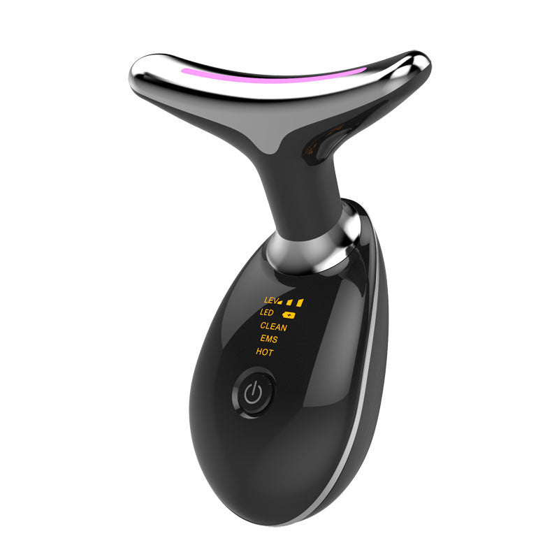 Neck Massager Beauty Device with 7-Color Light Therapy for Neck Wrinkle Care