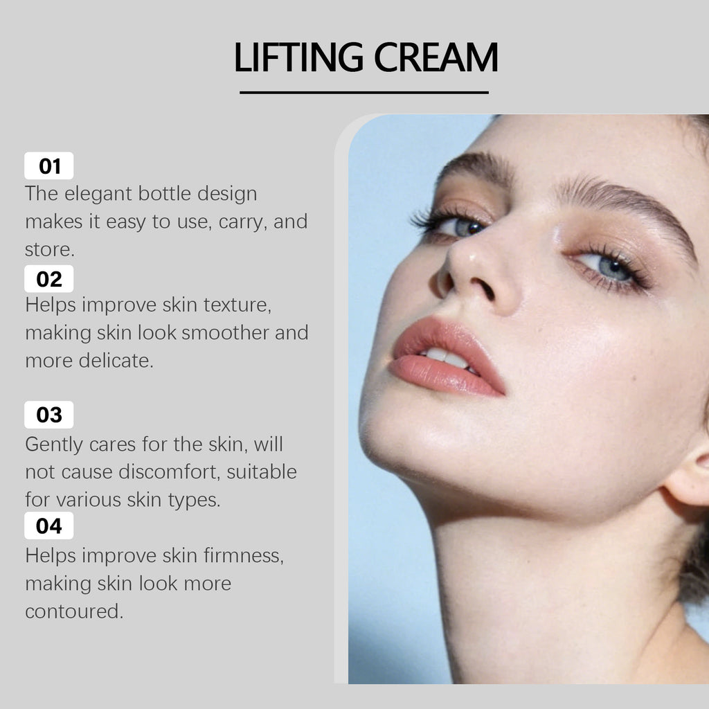 3D Lifting & Firming Face Cream, Anti-Aging Moisturizer for Hydrated, Smoother & Youthful-Looking Skin