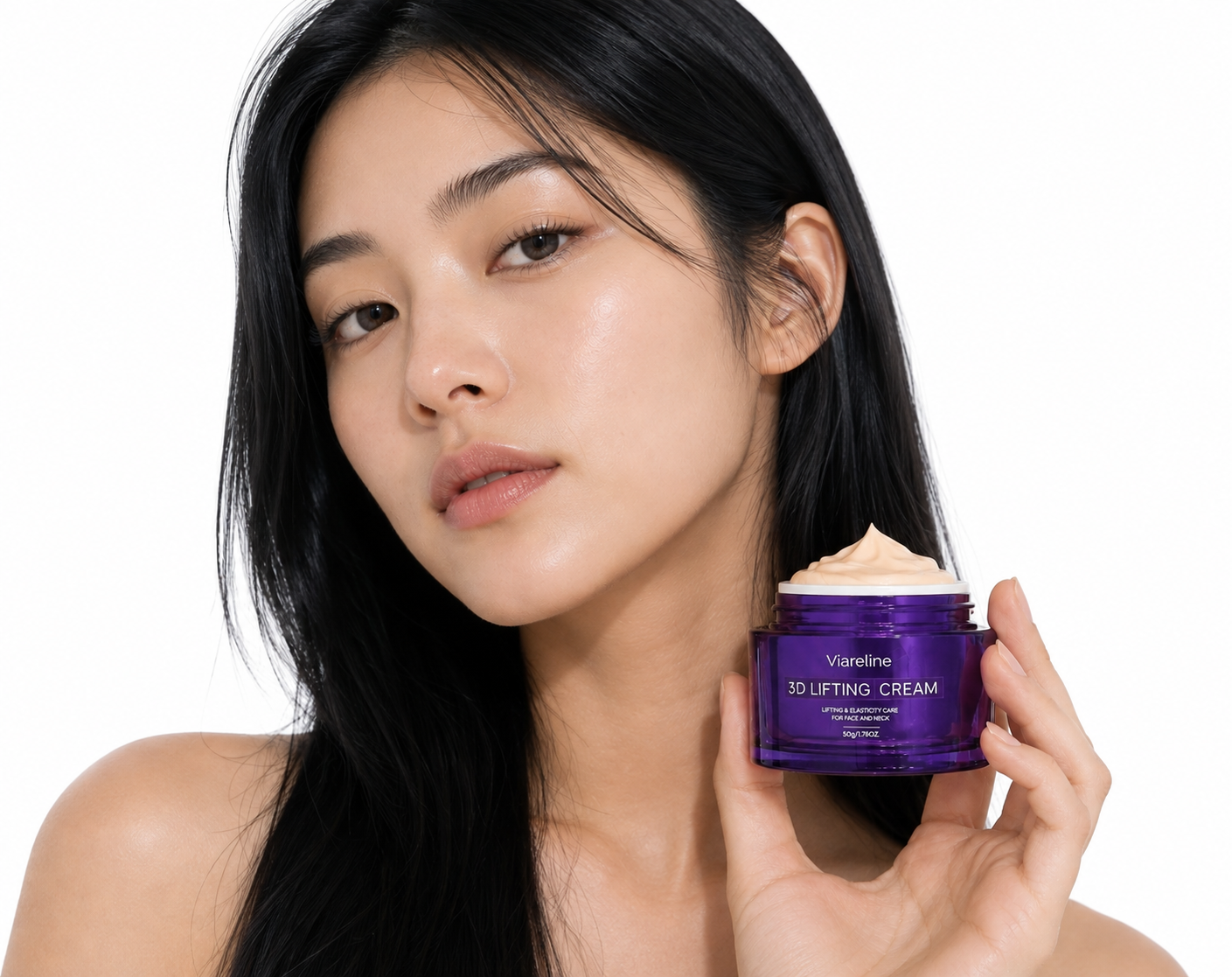 3D Lifting & Firming Face Cream, Anti-Aging Moisturizer for Hydrated, Smoother & Youthful-Looking Skin